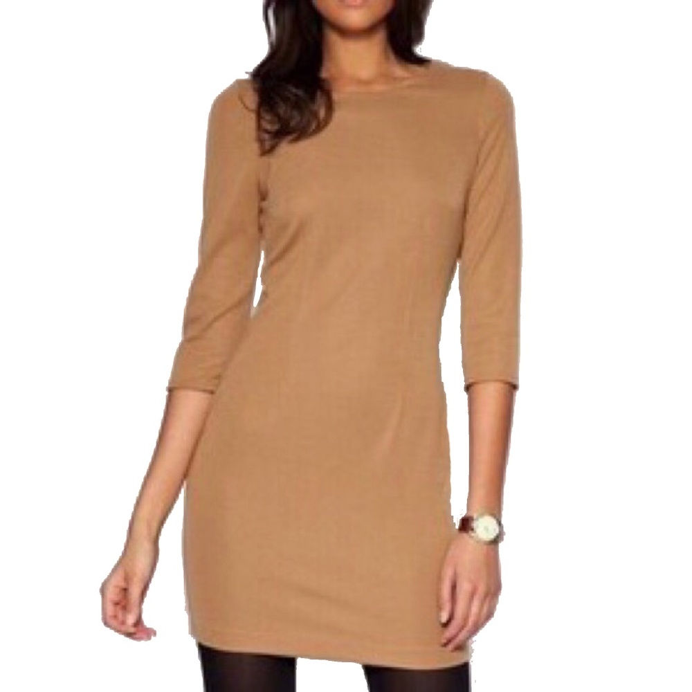ASOS Tailored Ponti Shift Dress - Camel
